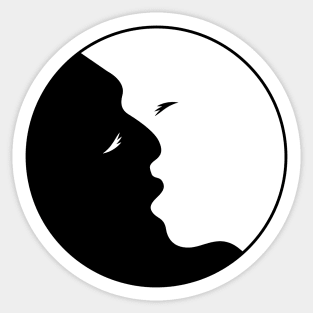 Yin and Yang Sticker